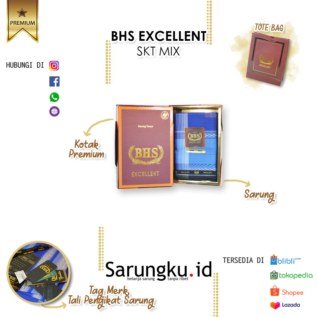 SARUNG BHS EXCELLENT SKT MIX ECER/GROSIR 10-PCS