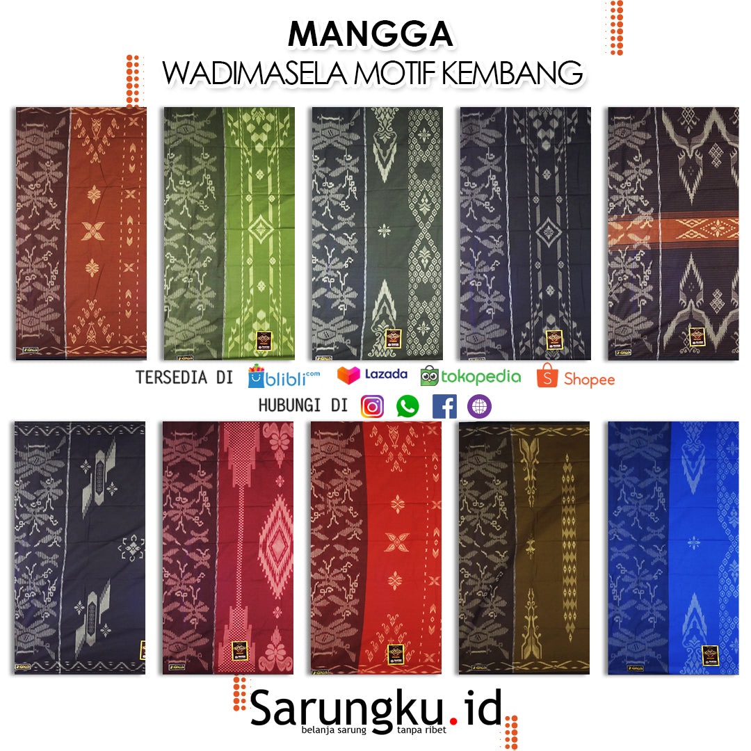 SARUNG MANGGA WADI MASELA  ECER/GROSIR 10-PCS