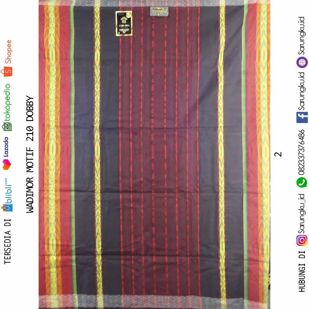 SARUNG WADIMOR DOBBY 210 ECER / GROSIR 10-PCS