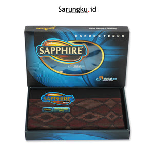 SARUNG SAPPHIRE HITAM KHUSUS (HK)  ECER/GROSIR 10-PCS