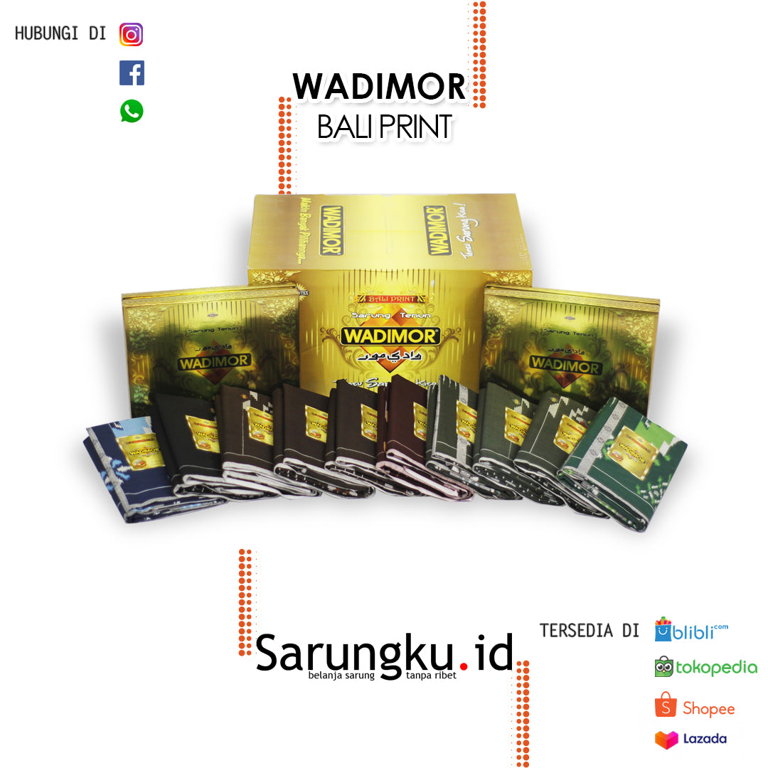 SARUNG WADIMOR BALI PRINT ECER/GROSIR-10PCS