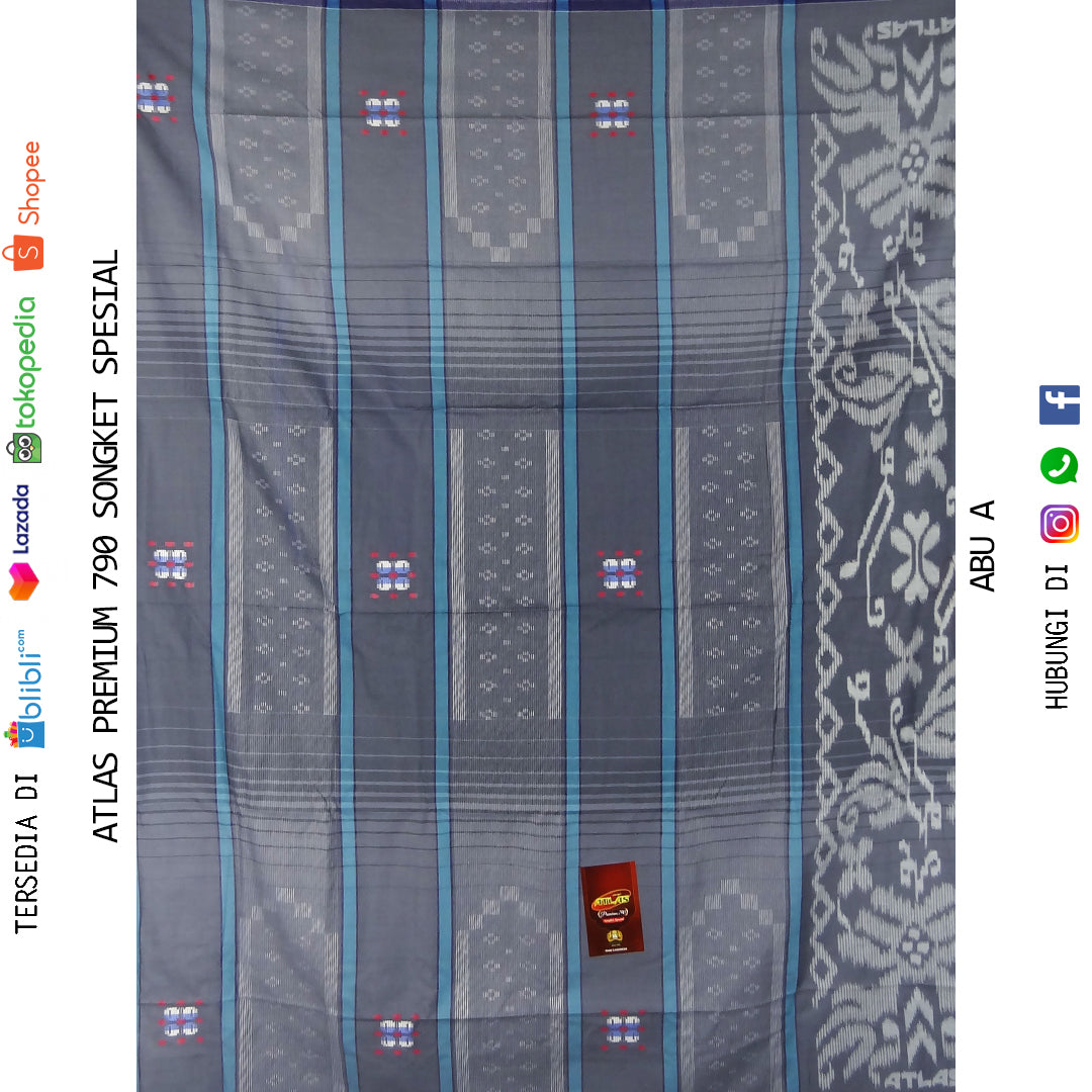 SARUNG ATLAS PREMIUM 790 SONGKET SPESIAL ECER/GROSIR-10PCS