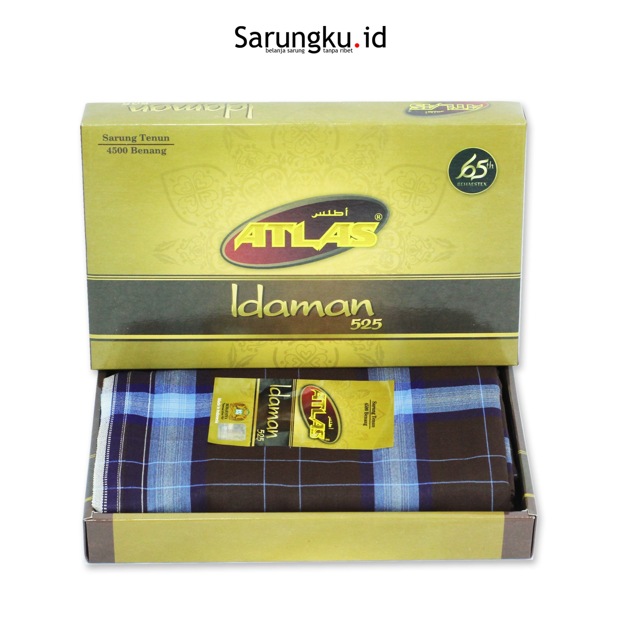 SARUNG ATLAS IDAMAN 525 KOMBINASI ECER/GROSIR 10-PCS