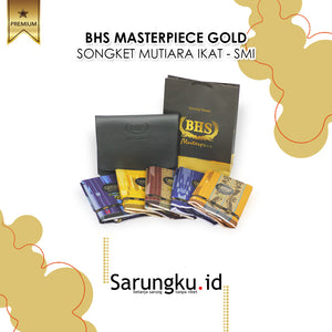 SARUNG BHS MASTERPIECE SONGKET MUTIARA IKAT (SMI) ECER/GROSIR 10-PCS