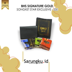 SARUNG BHS SIGNATURE SONGKET STAR EXCLUSIVE (SSE) ECER/GROSIR 10-PCS