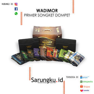 SARUNG WADIMOR PRIMER JACQUARD SONGKET DOMPET  ECER/GROSIR 10-PCS