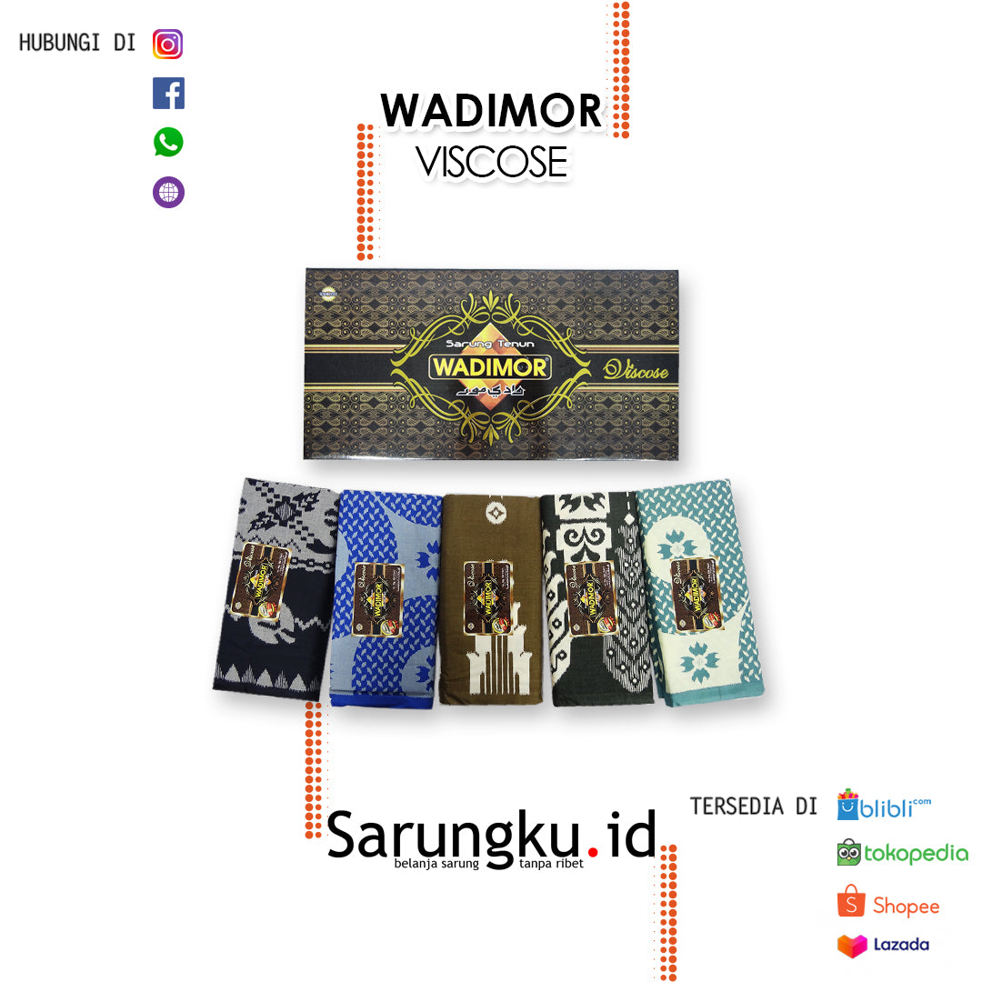 SARUNG WADIMOR VISCOSE ECER/GROSIR 10-PCS