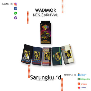SARUNG WADIMOR JUNIOR SONGKET KARNAVAL ECER/GROSIR 10PCS