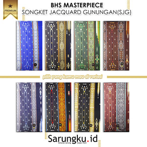 SARUNG BHS MASTERPIECE SONGKET JACQUARD GUNUNGAN (SJG) ECER/GROSIR 10-PCS