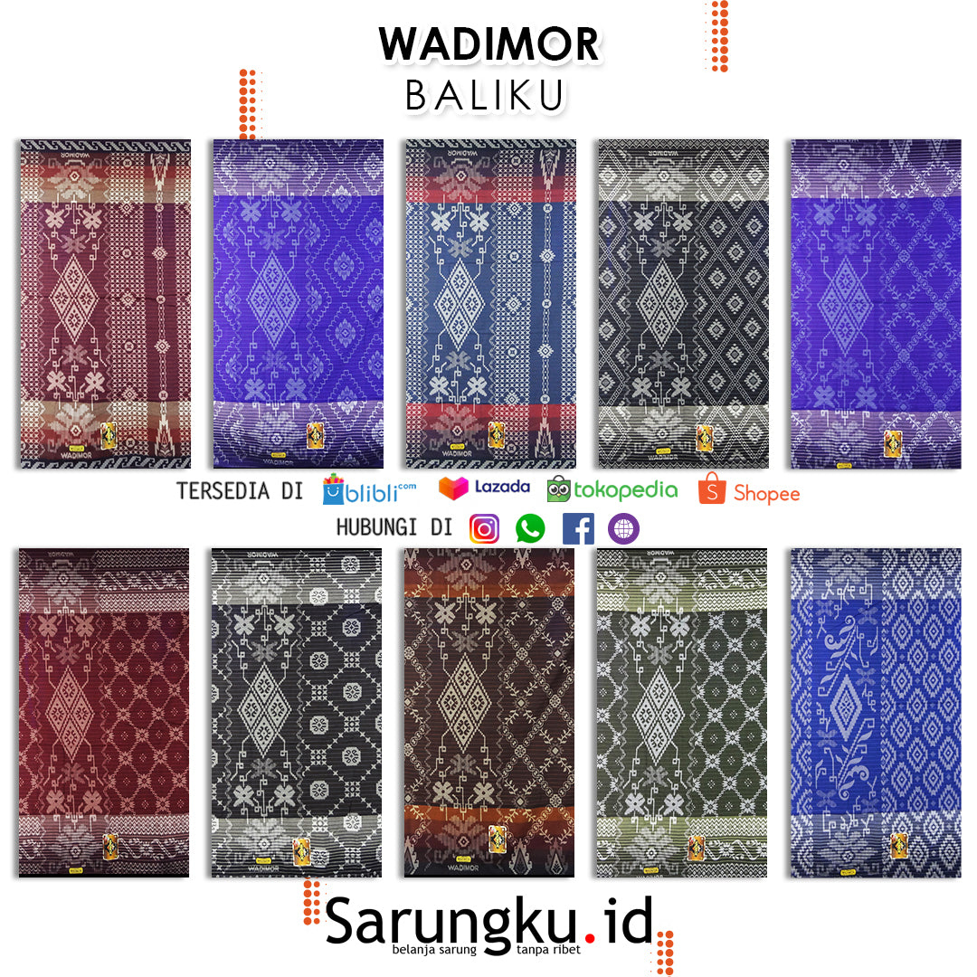 SARUNG WADIMOR BALIKU ECER/GROSIR 10-PCS