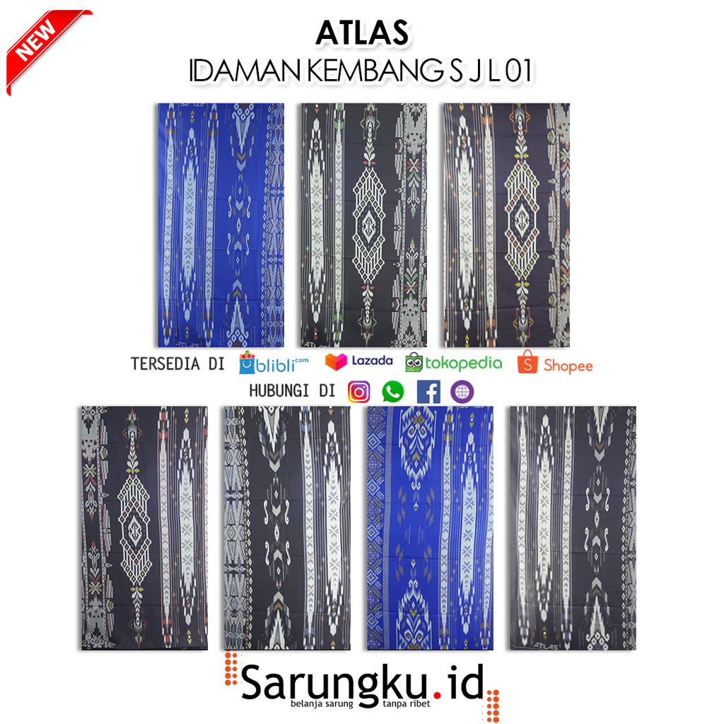 SARUNG IDAMAN KEMBANG SJL ECER/GROSIR 10-PCS