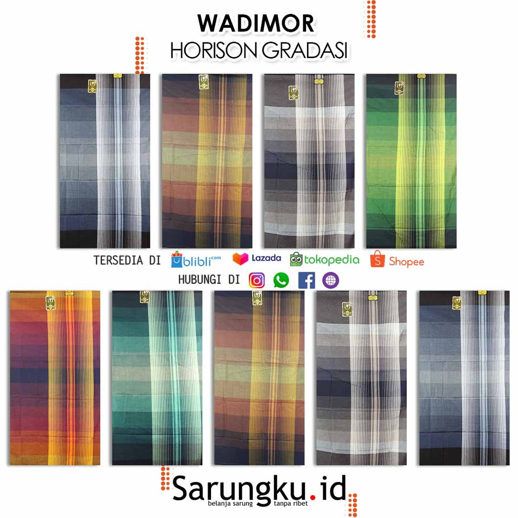 SARUNG WADIMOR HORISON GRADASI ECER / GROSIR 10-PCS
