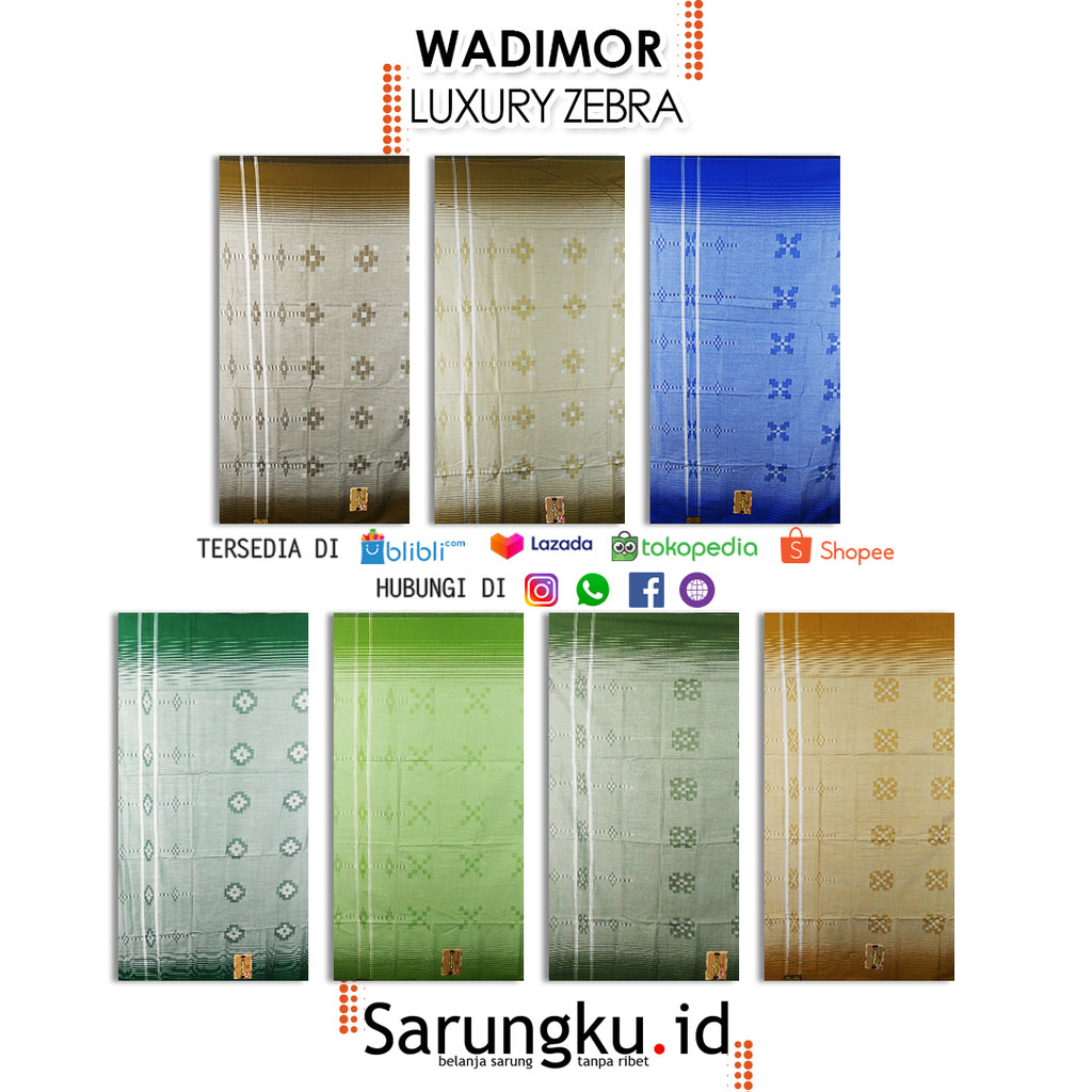 SARUNG WADIMOR LUXURY ZEBRA  ECER/GROSIR 10-PCS