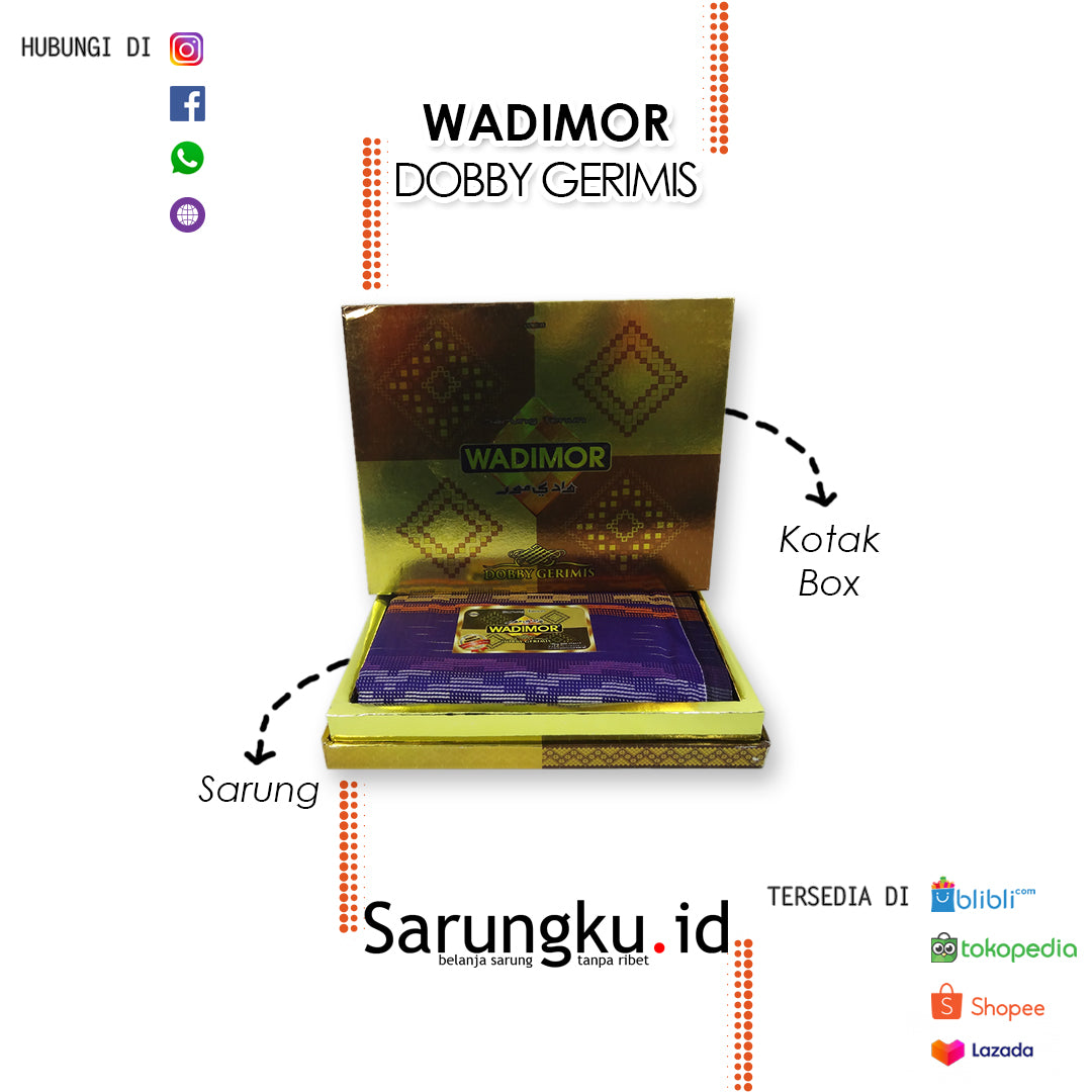 SARUNG WADIMOR WADIMOR DOBBY GERIMIS ECER/GROSIR 10PCS