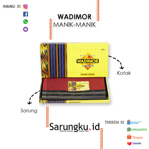 SARUNG WADIMOR MANIK-MANIK  ECER/GROSIR 10-PCS