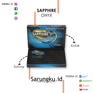 SARUNG SAPPHIRE ONYX  ECER/GROSIR 10-PCS