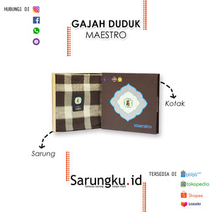 SARUNG GAJAH DUDUK MAESTRO  ECER/GROSIR 10-PCS