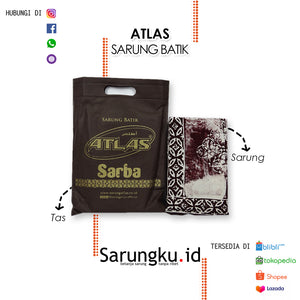 SARUNG BATIK ATLAS (SARBA) ECER/GROSIR 10PCS