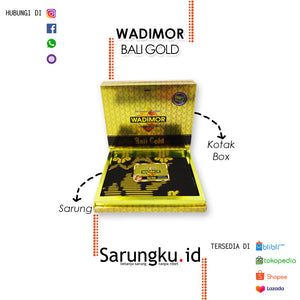 SARUNG WADIMOR BALI GOLD ECER/GROSIR-10PCS