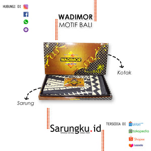 SARUNG WADIMOR MOTIF BALI  ECER/GROSIR 10-PCS