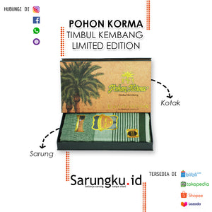 SARUNG POHON KORMA TIMBUL KEMBANG LIMITED EDITION  ECER/GROSIR 10-PCS
