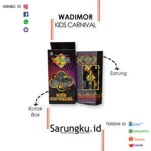 SARUNG WADIMOR JUNIOR SONGKET KARNAVAL ECER/GROSIR 10PCS