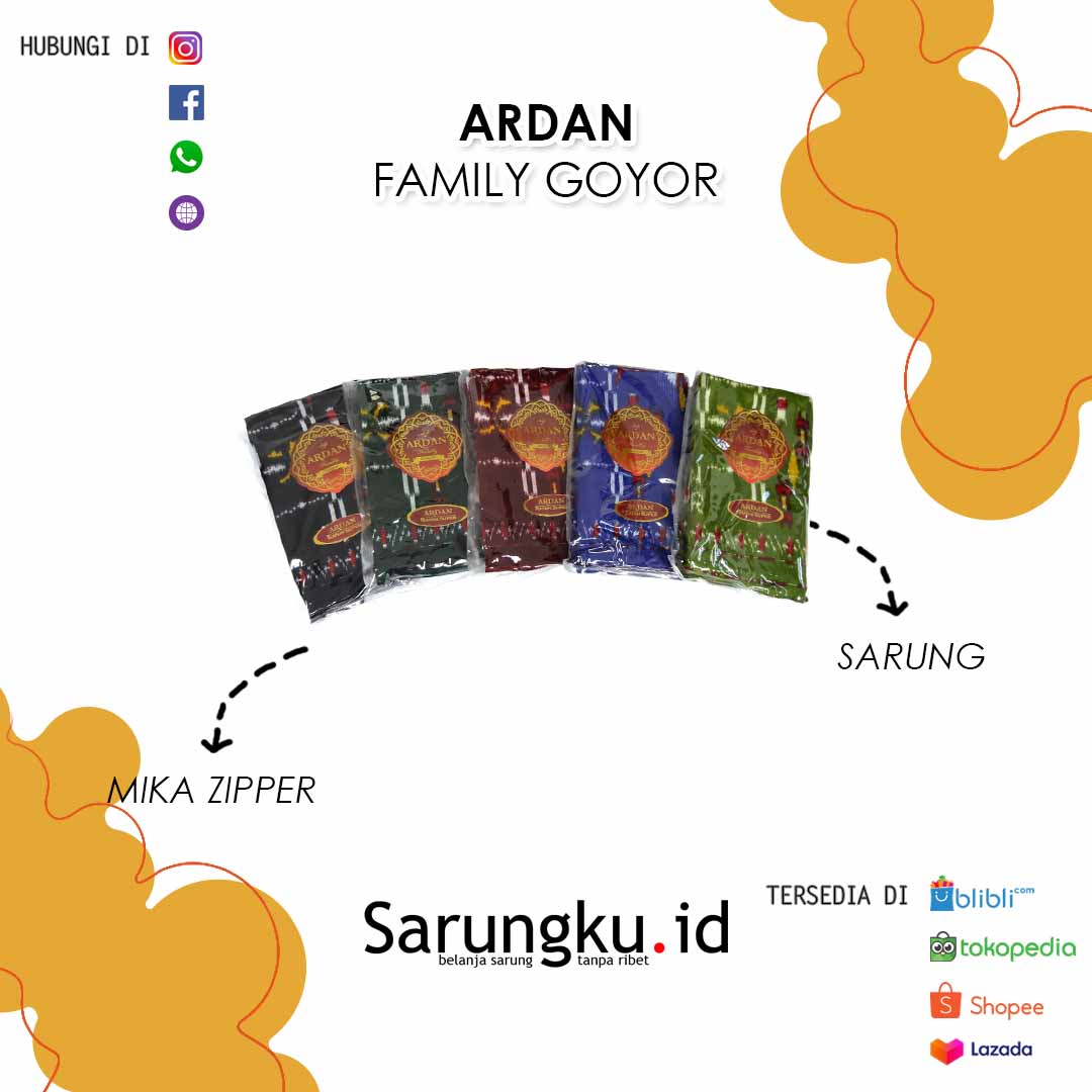 SARUNG ARDAN FAMILY GOYOR ECER/ GROSIR 10PCS